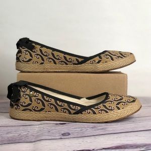 UGG Canvas Espadrille Flats Size 7.5